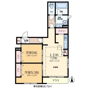 Pure Terrace【1階】の間取り