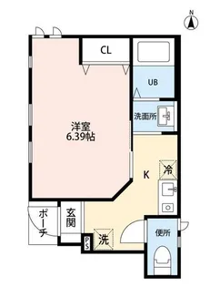 東京都多摩市唐木田1【アパート】の間取り
