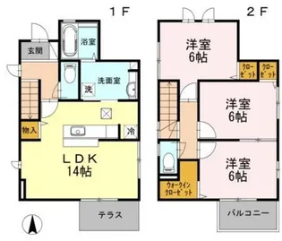 神奈川県川崎市多摩区枡形4【一戸建】の間取り