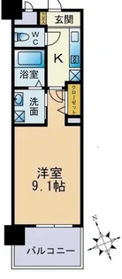 フロンティアききつI【2階】の間取り
