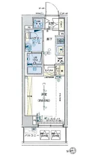 ブライズ品川大井【3階】の間取り