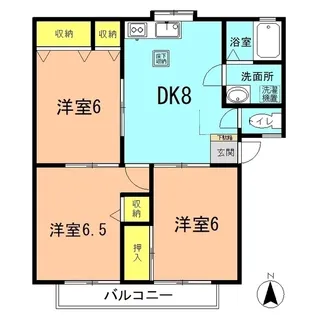 第2平野ハイツ【1階】の間取り