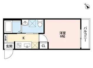 シャルム赤塚【1階】の間取り
