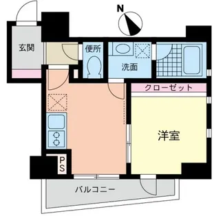 フレックスタワー横浜野毛【4階】の間取り
