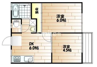 岡山県岡山市北区今保【アパート】の間取り