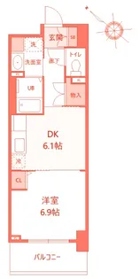 ステイブル協和【9階】の間取り