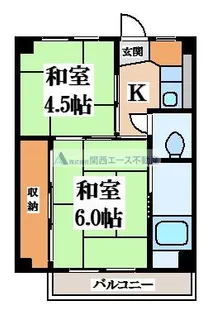ビレッジハウス青山I3号棟【3階】の間取り