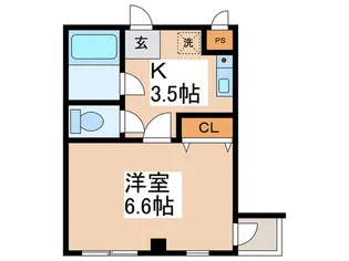 ヴェルドミ-ル【3階】の間取り