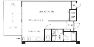 マンション広尾台【1階】の間取り