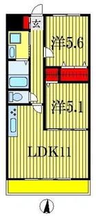 ハイブリッジソシアIII【3階】の間取り