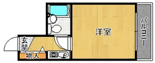 フレクサンス北今津【6階】の間取り