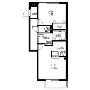 フィカーサ堀ノ内【1階】の間取り