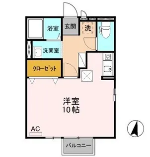 ボナール・セゾン【1階】の間取り