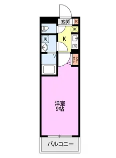 学生会館 ブラン白新【3階】の間取り