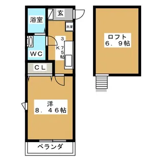 アーバンヒルズ【2階】の間取り
