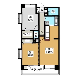 ダイアパレス榴岡II【5階】の間取り