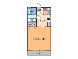 ウィングヴィラ枝野B【2階】の間取り