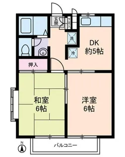 エステートロイヤル7号棟【2階】の間取り
