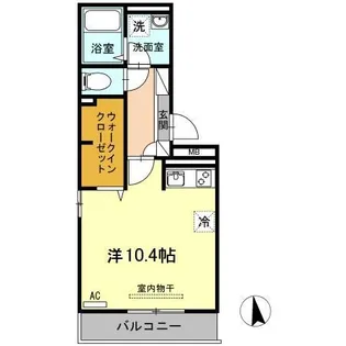 ウエスト ヴィレッジII A棟【2階】の間取り