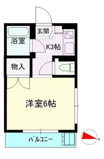 マンション中山【3階】の間取り