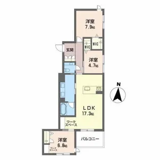 コンフォート桜山【3階】の間取り
