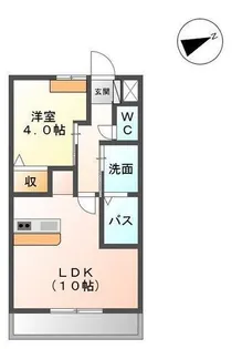 シャングリシーヌII【2階】の間取り