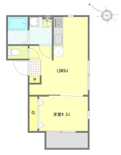 メゾンルミエール【2階】の間取り