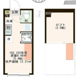 ハーモニーテラス赤羽志茂II【1階】の間取り