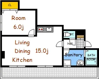 Casa&N住吉町【6階】の間取り