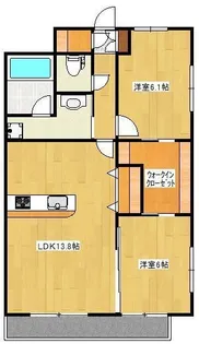 Well保田窪【6階】の間取り