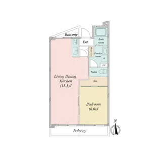 スカーラもえぎ野【4階】の間取り