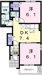モンブラン ノール【1階】の間取り