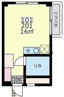 ロイヤル横浜【1階】の間取り