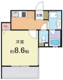 Sumika六角高倉【2階】の間取り
