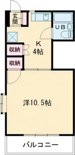 マンションKM-2【3階】の間取り