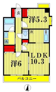コスモリード本所吾妻橋【6階】の間取り
