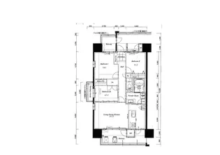 グランドパレス新山口【7階】の間取り