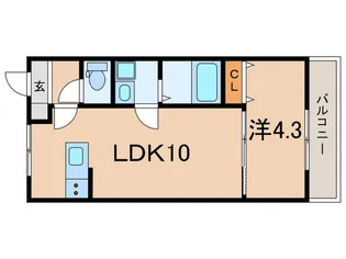 シェリル加古川【4階】の間取り