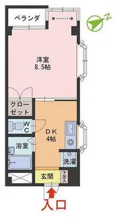 アベニュー日之出【2階】の間取り