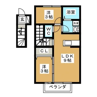 ラシーヌ・T A棟【2階】の間取り