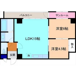 サンシティビル【3階】の間取り