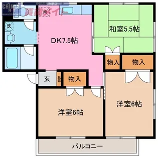 ドリームハイツ C棟【2階】の間取り