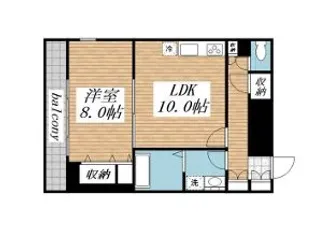 メゾン・ド・ヴィレ浅草橋【7階】の間取り