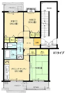 レジエ戸塚深谷2号棟【3階】の間取り