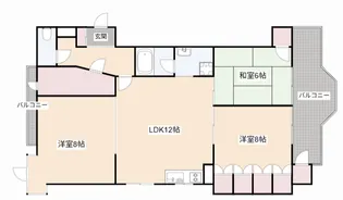 サンシャイン茨木II【2階】の間取り