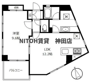 ジャスト大崎【3階】の間取り
