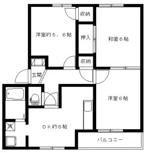 エクセル神戸【2階】の間取り
