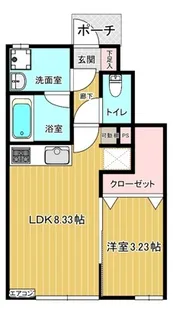 グランデアン【1階】の間取り