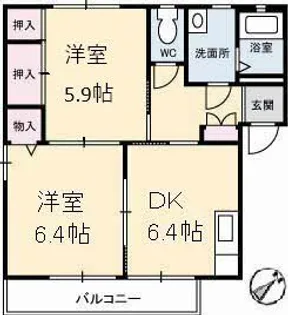 ミレニアムガーデンII【1階】の間取り