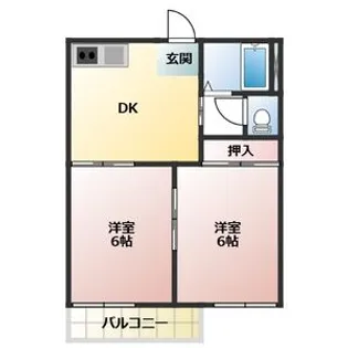 タウニー清水【2階】の間取り